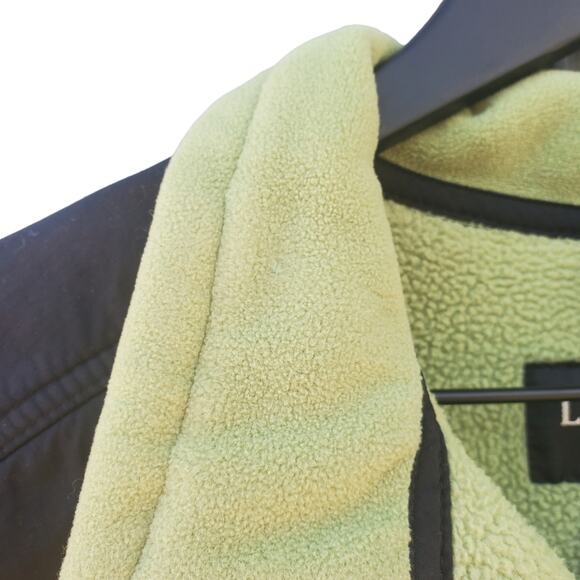 L.L. Bean Zip Up Polartec Fleece Jacket Women's Size Large Sage Green and Grey L - Picture 4 of 16